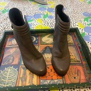 H Halston Cara moto high heel lug sole moto bootie dark gray. Cool, grunge